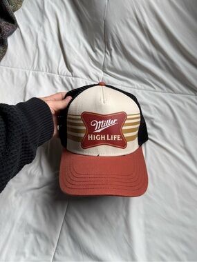 American Needle Trucker Cap - Cream & Black